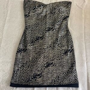 Elegant Black and gold Women's Dress